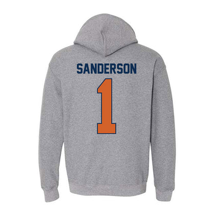 Wheaton IL - NCAA Women's Volleyball : Sarah Sanderson - Classic Shersey Hooded Sweatshirt-1