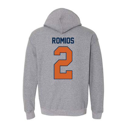 Wheaton IL - NCAA Baseball : Niko Romios - Classic Shersey Hooded Sweatshirt-1