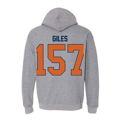 Wheaton IL - NCAA Wrestling : Deonta Giles - Classic Shersey Hooded Sweatshirt-1