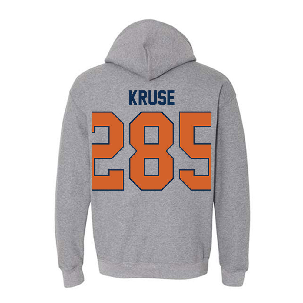 Wheaton IL - NCAA Wrestling : Joseph Kruse - Classic Shersey Hooded Sweatshirt-1