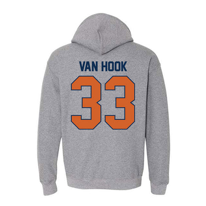 Wheaton IL - NCAA Baseball : JD Van Hook - Classic Shersey Hooded Sweatshirt-1