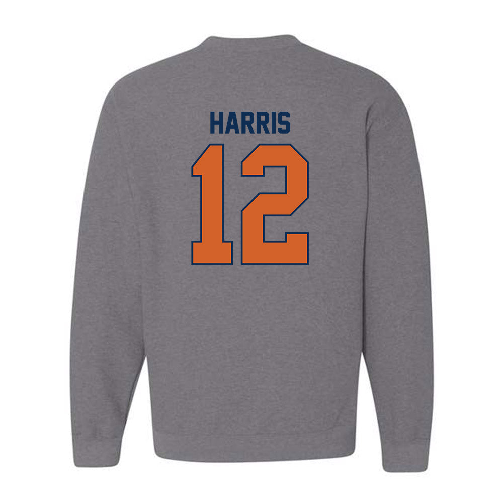 Wheaton IL - NCAA Football : Zeke Harris - Classic Shersey Crewneck Sweatshirt-1