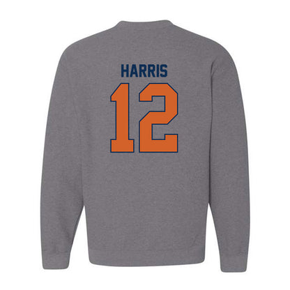 Wheaton IL - NCAA Football : Zeke Harris - Classic Shersey Crewneck Sweatshirt-1