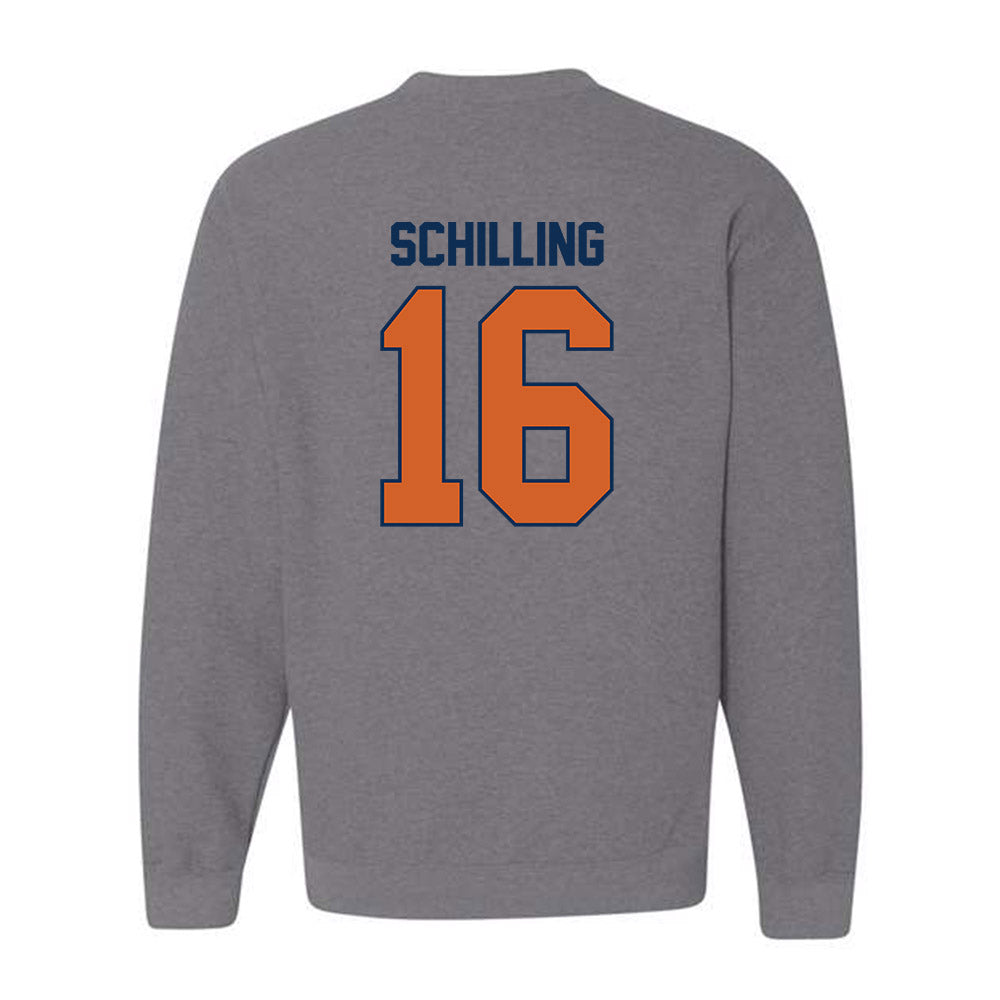 Wheaton IL - NCAA Football : Rich Schilling - Classic Shersey Crewneck Sweatshirt-1