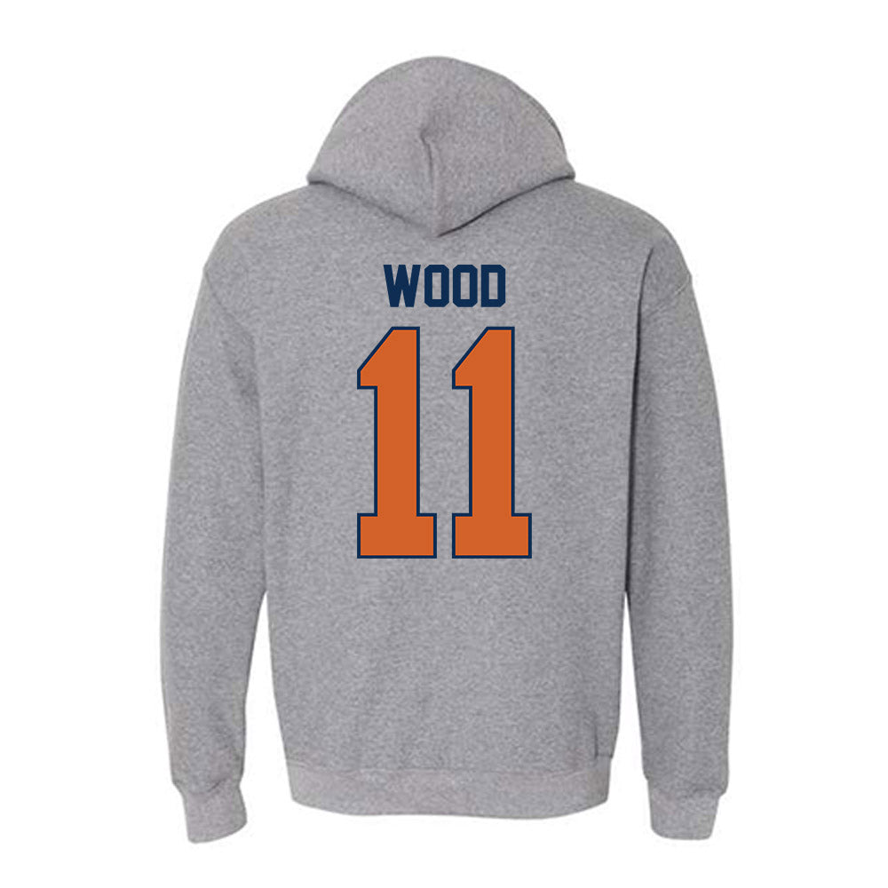 Wheaton IL - NCAA Women's Soccer : Katherine Wood - Classic Shersey Hooded Sweatshirt-1