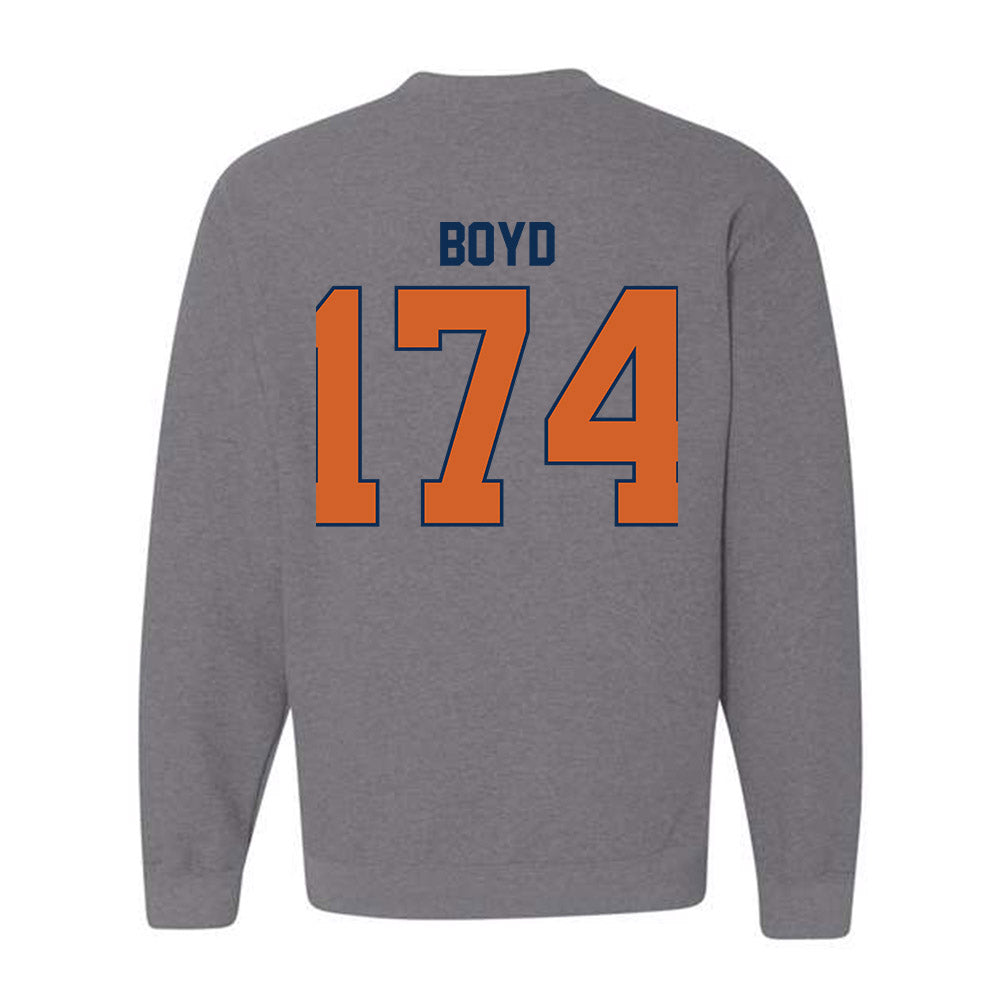 Wheaton IL - NCAA Wrestling : Garrett Boyd - Classic Shersey Crewneck Sweatshirt-1