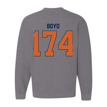 Wheaton IL - NCAA Wrestling : Garrett Boyd - Classic Shersey Crewneck Sweatshirt-1