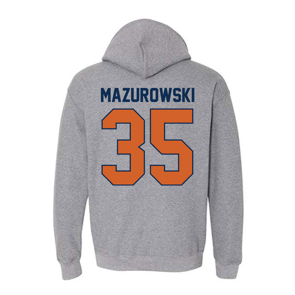Wheaton IL - NCAA Baseball : Jack Mazurowski - Classic Shersey Hooded Sweatshirt-1