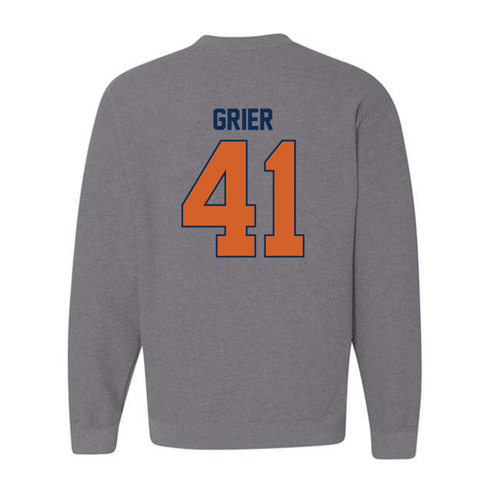 Wheaton IL - NCAA Baseball : Kyle Grier - Classic Shersey Crewneck Sweatshirt-1