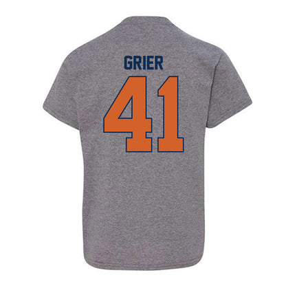 Wheaton IL - NCAA Baseball : Kyle Grier - Classic Shersey Youth T-Shirt-1