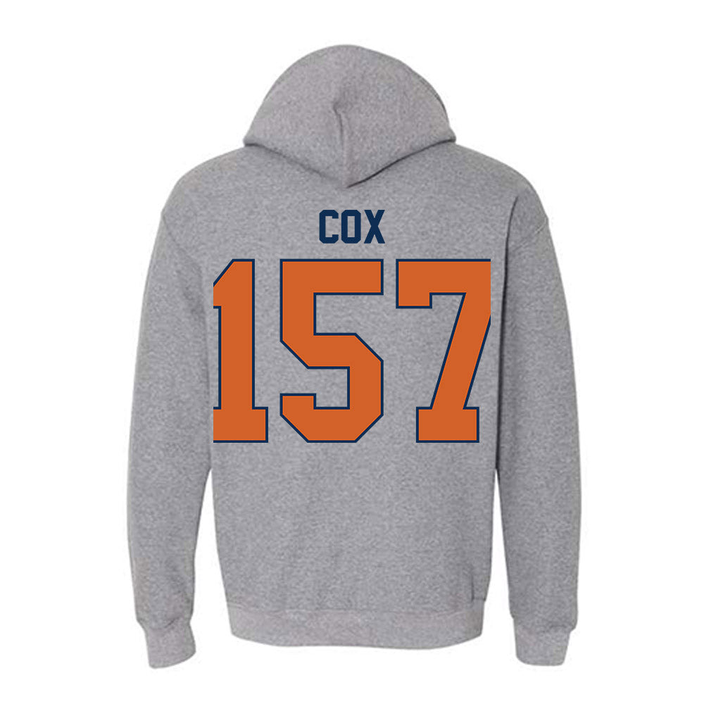 Wheaton IL - NCAA Wrestling : Caleb Cox - Classic Shersey Hooded Sweatshirt-1
