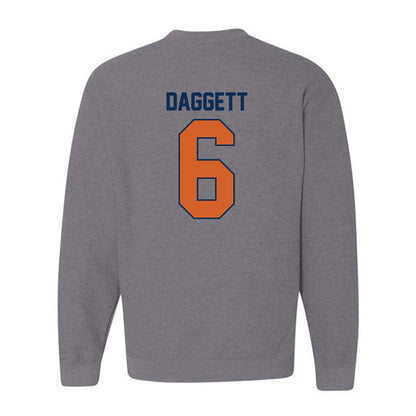Wheaton IL - NCAA Baseball : Cole Daggett - Classic Shersey Crewneck Sweatshirt-1