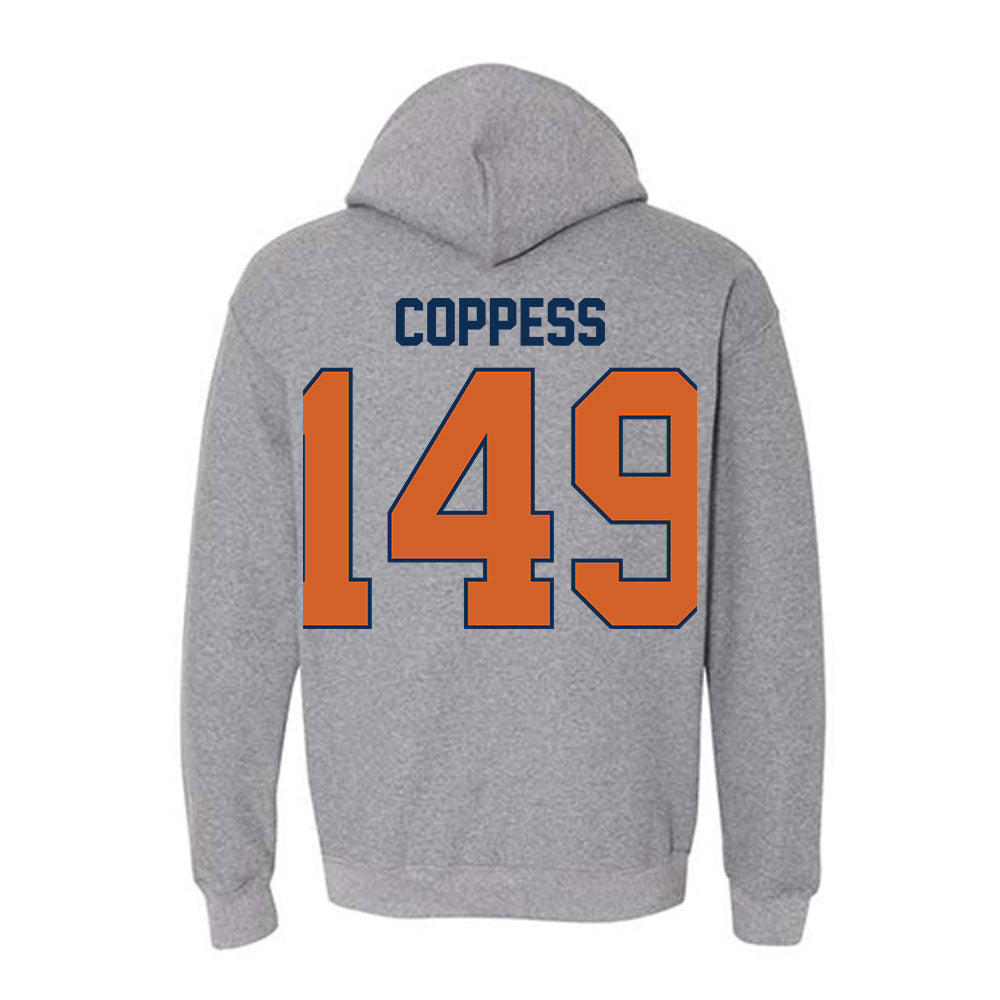 Wheaton IL - NCAA Wrestling : Cale Coppess - Classic Shersey Hooded Sweatshirt-1
