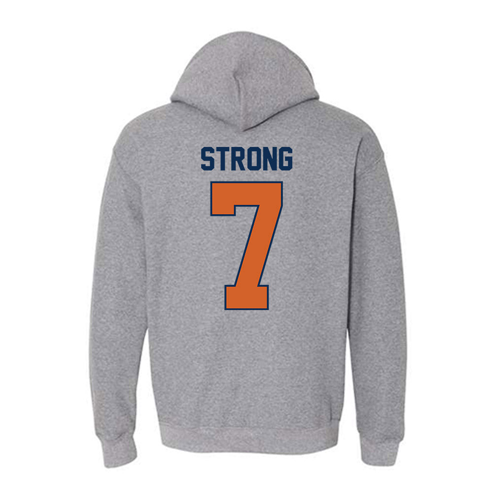Wheaton IL - NCAA Women's Soccer : Calah Strong - Classic Shersey Hooded Sweatshirt-1