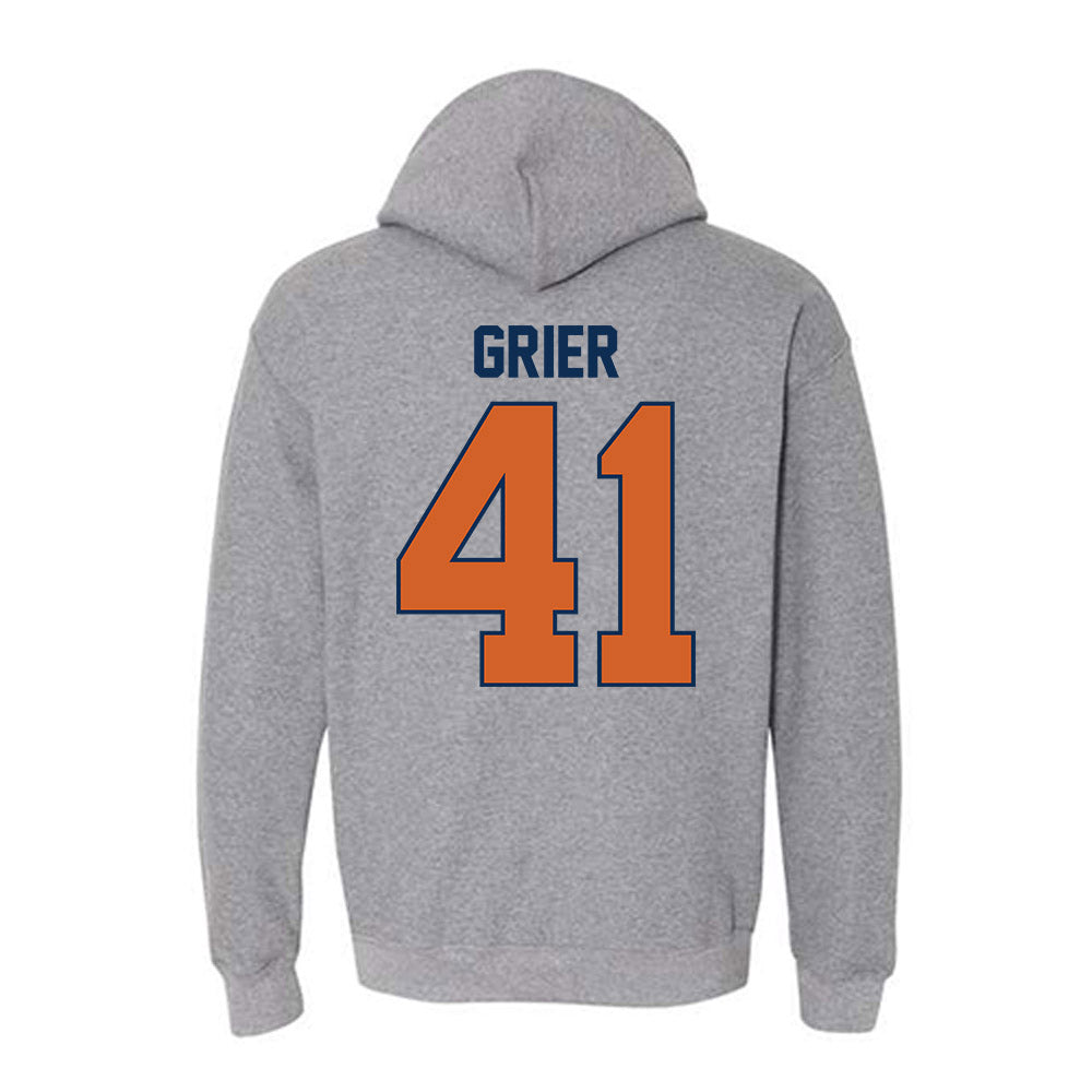 Wheaton IL - NCAA Baseball : Kyle Grier - Classic Shersey Hooded Sweatshirt-1