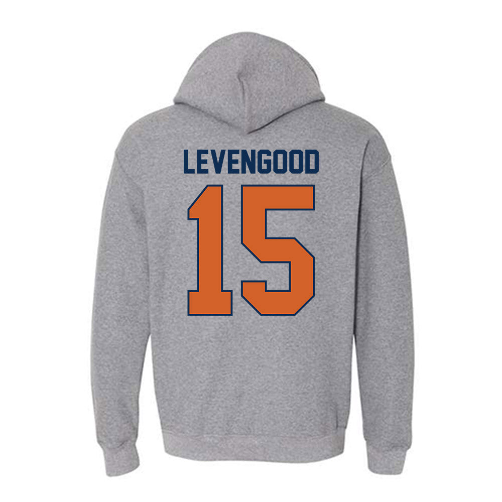 Wheaton IL - NCAA Baseball : David Levengood - Classic Shersey Hooded Sweatshirt-1