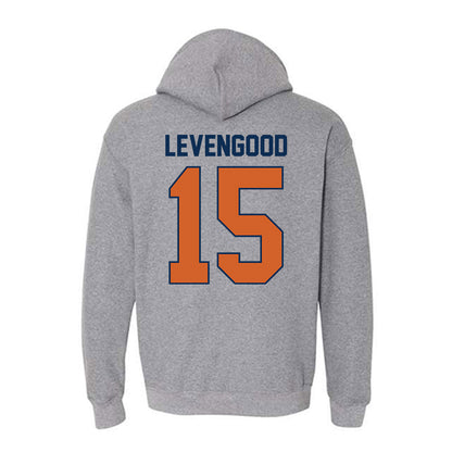 Wheaton IL - NCAA Baseball : David Levengood - Classic Shersey Hooded Sweatshirt-1