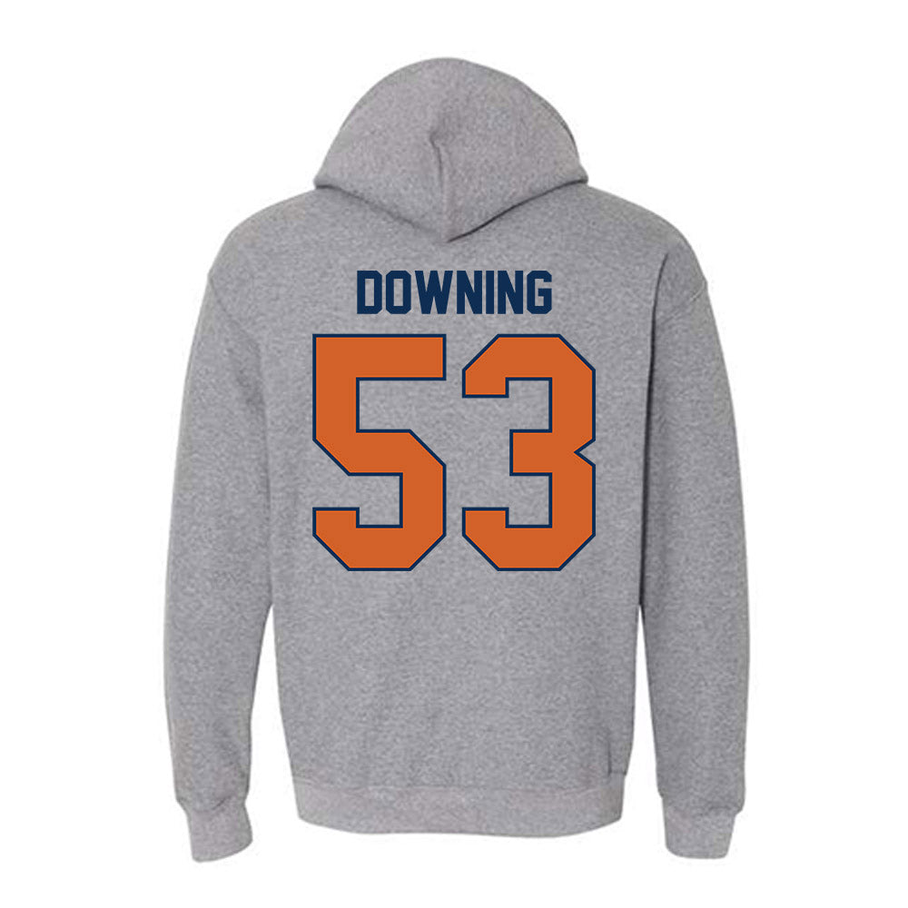 Wheaton IL - NCAA Football : Owen Downing - Classic Shersey Hooded Sweatshirt-1