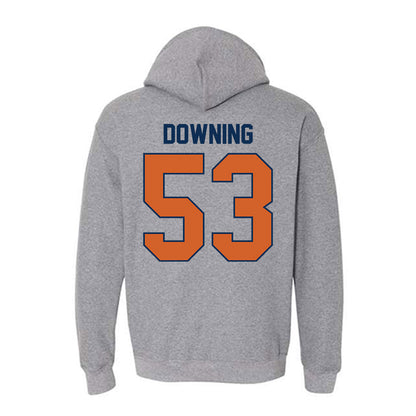 Wheaton IL - NCAA Football : Owen Downing - Classic Shersey Hooded Sweatshirt-1