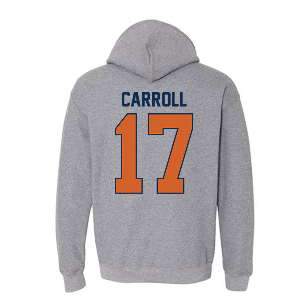 Wheaton IL - NCAA Football : Xander Carroll - Classic Shersey Hooded Sweatshirt-1