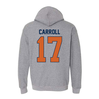 Wheaton IL - NCAA Football : Xander Carroll - Classic Shersey Hooded Sweatshirt-1