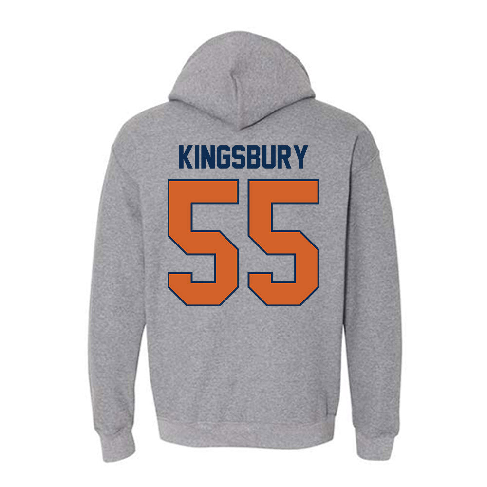 Wheaton IL - NCAA Football : Max Kingsbury - Classic Shersey Hooded Sweatshirt-1