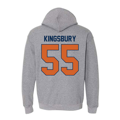 Wheaton IL - NCAA Football : Max Kingsbury - Classic Shersey Hooded Sweatshirt-1