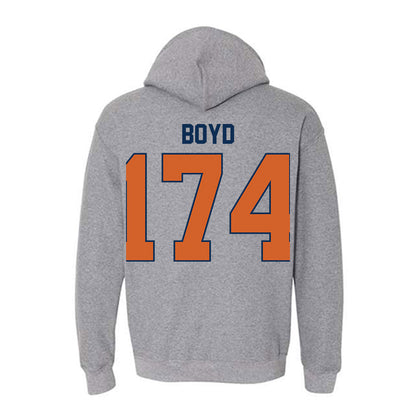 Wheaton IL - NCAA Wrestling : Garrett Boyd - Classic Shersey Hooded Sweatshirt-1