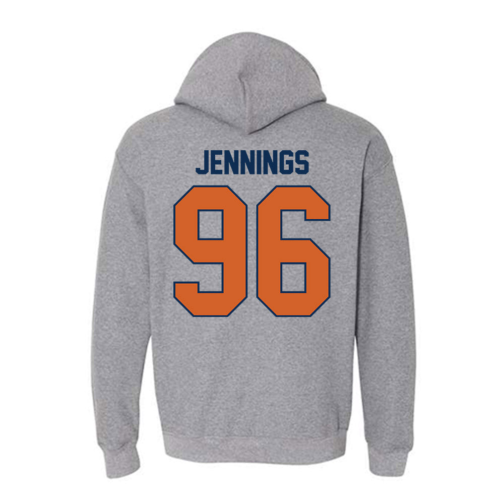 Wheaton IL - NCAA Football : Chase Jennings - Classic Shersey Hooded Sweatshirt-1