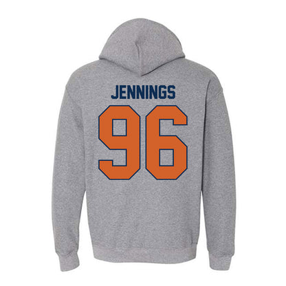 Wheaton IL - NCAA Football : Chase Jennings - Classic Shersey Hooded Sweatshirt-1