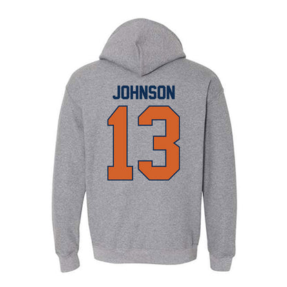 Wheaton IL - NCAA Men's Soccer : Patton Johnson - Classic Shersey Hooded Sweatshirt-1