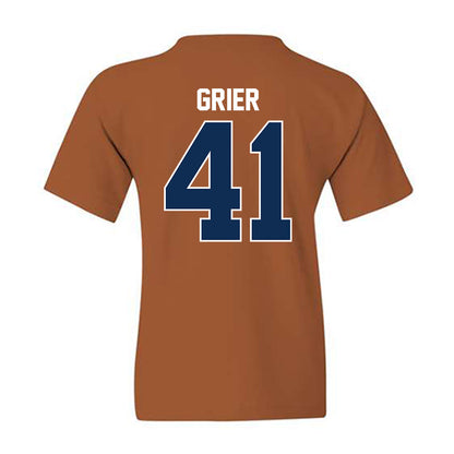 Wheaton IL - NCAA Baseball : Kyle Grier - Classic Shersey Youth T-Shirt-1