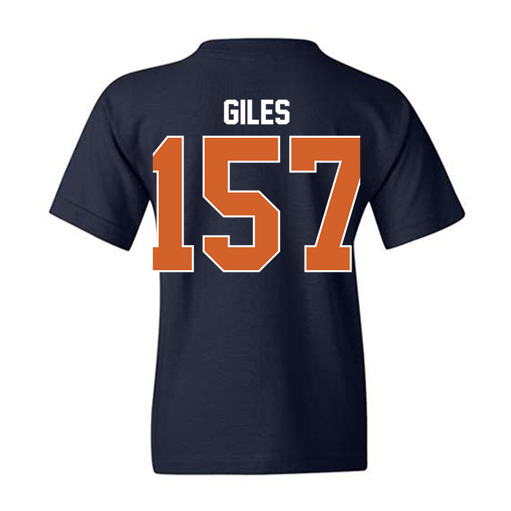 Wheaton IL - NCAA Wrestling : Deonta Giles - Classic Shersey Youth T-Shirt-1