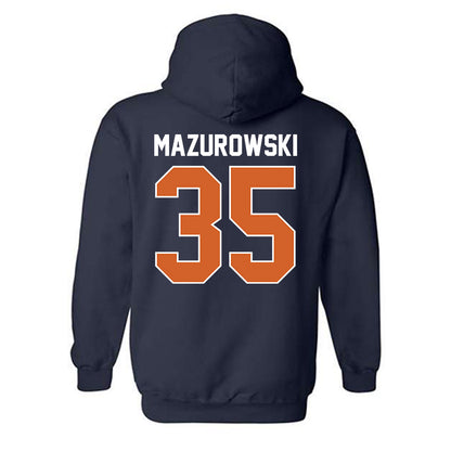 Wheaton IL - NCAA Baseball : Jack Mazurowski - Classic Shersey Hooded Sweatshirt-1