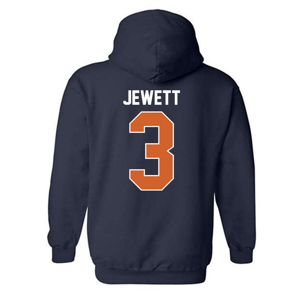 Wheaton IL - NCAA Football : Whit Jewett - Classic Shersey Hooded Sweatshirt-1