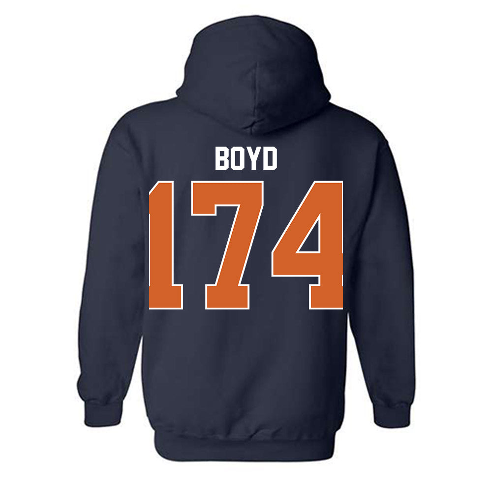 Wheaton IL - NCAA Wrestling : Garrett Boyd - Classic Shersey Hooded Sweatshirt-1