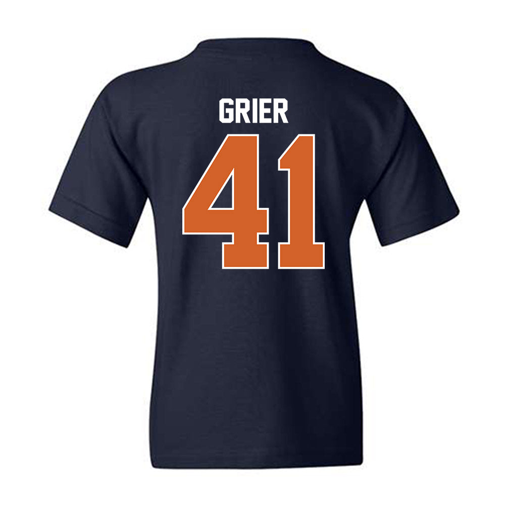 Wheaton IL - NCAA Baseball : Kyle Grier - Classic Shersey Youth T-Shirt-1
