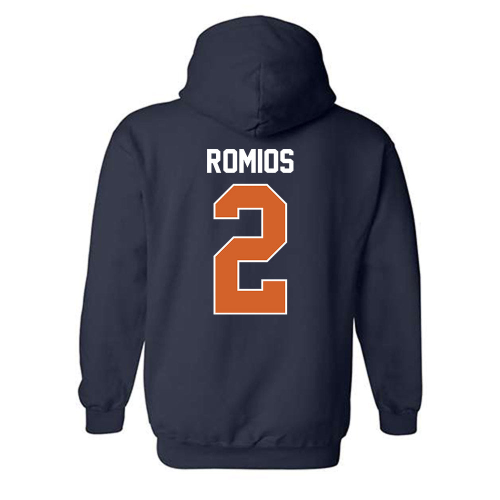 Wheaton IL - NCAA Baseball : Niko Romios - Classic Shersey Hooded Sweatshirt-1