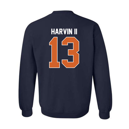 Wheaton IL - NCAA Football : David Harvin II - Classic Shersey Crewneck Sweatshirt-1