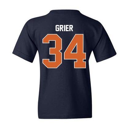 Wheaton IL - NCAA Baseball : Carson Grier - Classic Shersey Youth T-Shirt-1