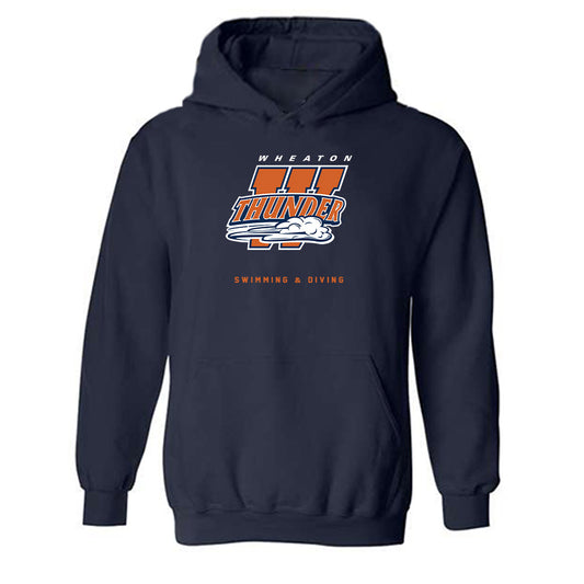 Wheaton IL - NCAA Men's Swimming & Diving : Emmitt Michel - Classic Shersey Hooded Sweatshirt-0