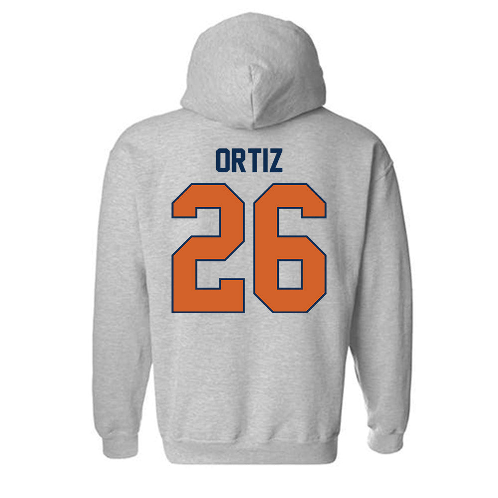 Wheaton IL - NCAA Baseball : Joshua Ortiz - Classic Shersey Hooded Sweatshirt-1