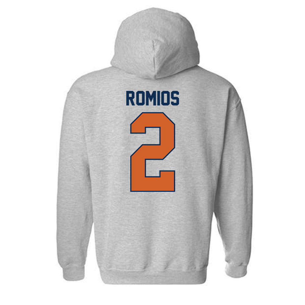 Wheaton IL - NCAA Baseball : Niko Romios - Classic Shersey Hooded Sweatshirt-1