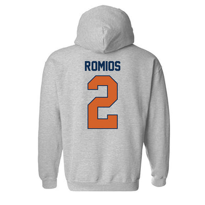 Wheaton IL - NCAA Baseball : Niko Romios - Classic Shersey Hooded Sweatshirt-1