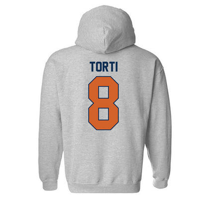 Wheaton IL - NCAA Football : Luca Torti - Classic Shersey Hooded Sweatshirt-1