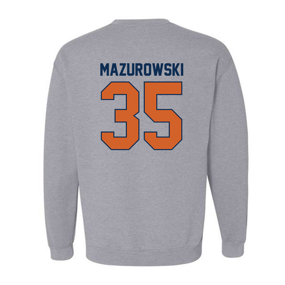 Wheaton IL - NCAA Baseball : Jack Mazurowski - Classic Shersey Crewneck Sweatshirt-1