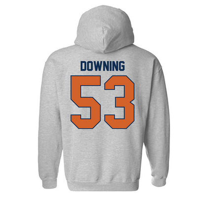 Wheaton IL - NCAA Football : Owen Downing - Classic Shersey Hooded Sweatshirt-1