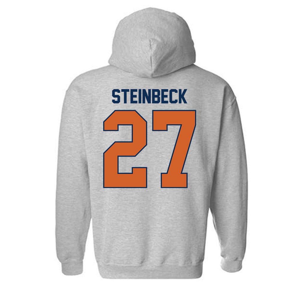 Wheaton IL - NCAA Football : Justin Steinbeck - Classic Shersey Hooded Sweatshirt-1