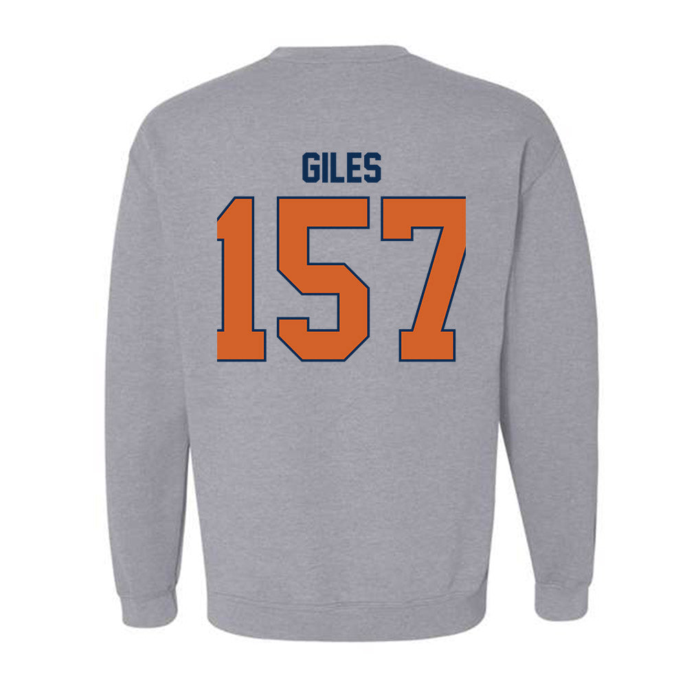 Wheaton IL - NCAA Wrestling : Deonta Giles - Classic Shersey Crewneck Sweatshirt-1