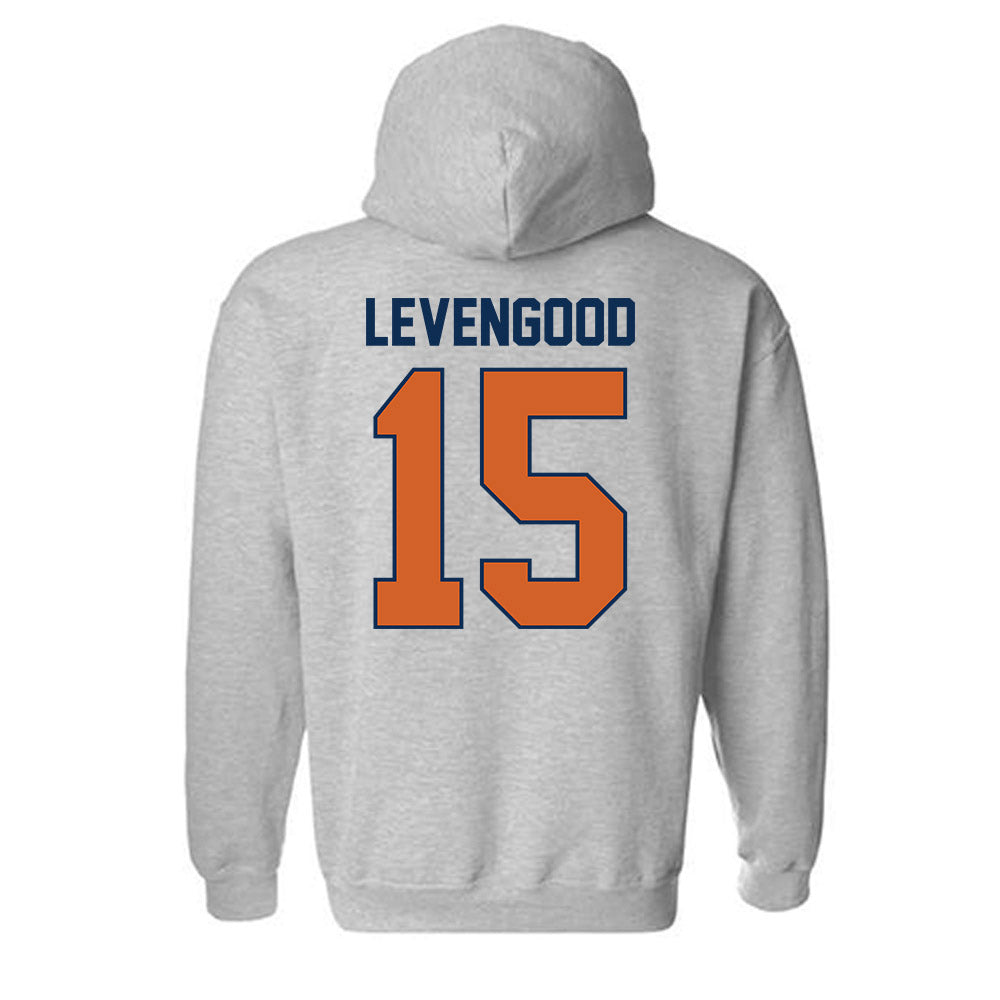 Wheaton IL - NCAA Baseball : David Levengood - Classic Shersey Hooded Sweatshirt-1